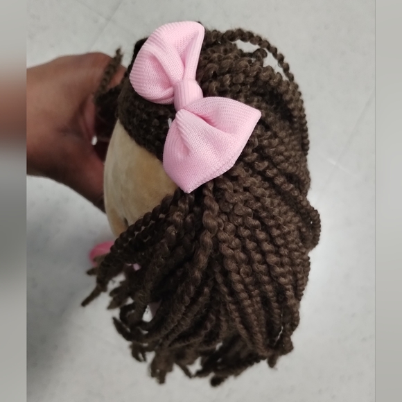 Petting Zoo Nurse Rag Doll  17" Tall Pink Uniform, Shiny Sneakers - Picture 6 of 15